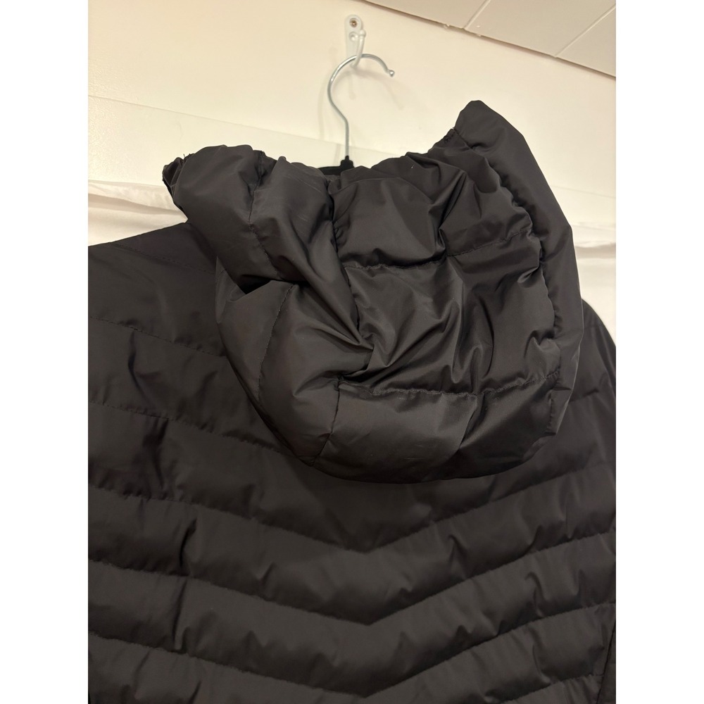 32 Degrees Heat Puffer Jacket XXL Womens Black Hooded Quilted Full Zip Long Line - Picture 8 of 9